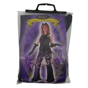 Fun World Fantastic Feline Women Small/Medium 2-8 Velvet Halloween Costume NEW